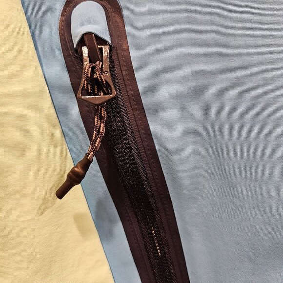 Lands End Jacket Mens Large colorful retro hipster wind breaker beachy coastal - Picture 11 of 16